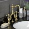 Kingston Brass Bridge Bathroom Faucet with Brass Pop-Up, Brushed Brass KS7977TX - alternate 6